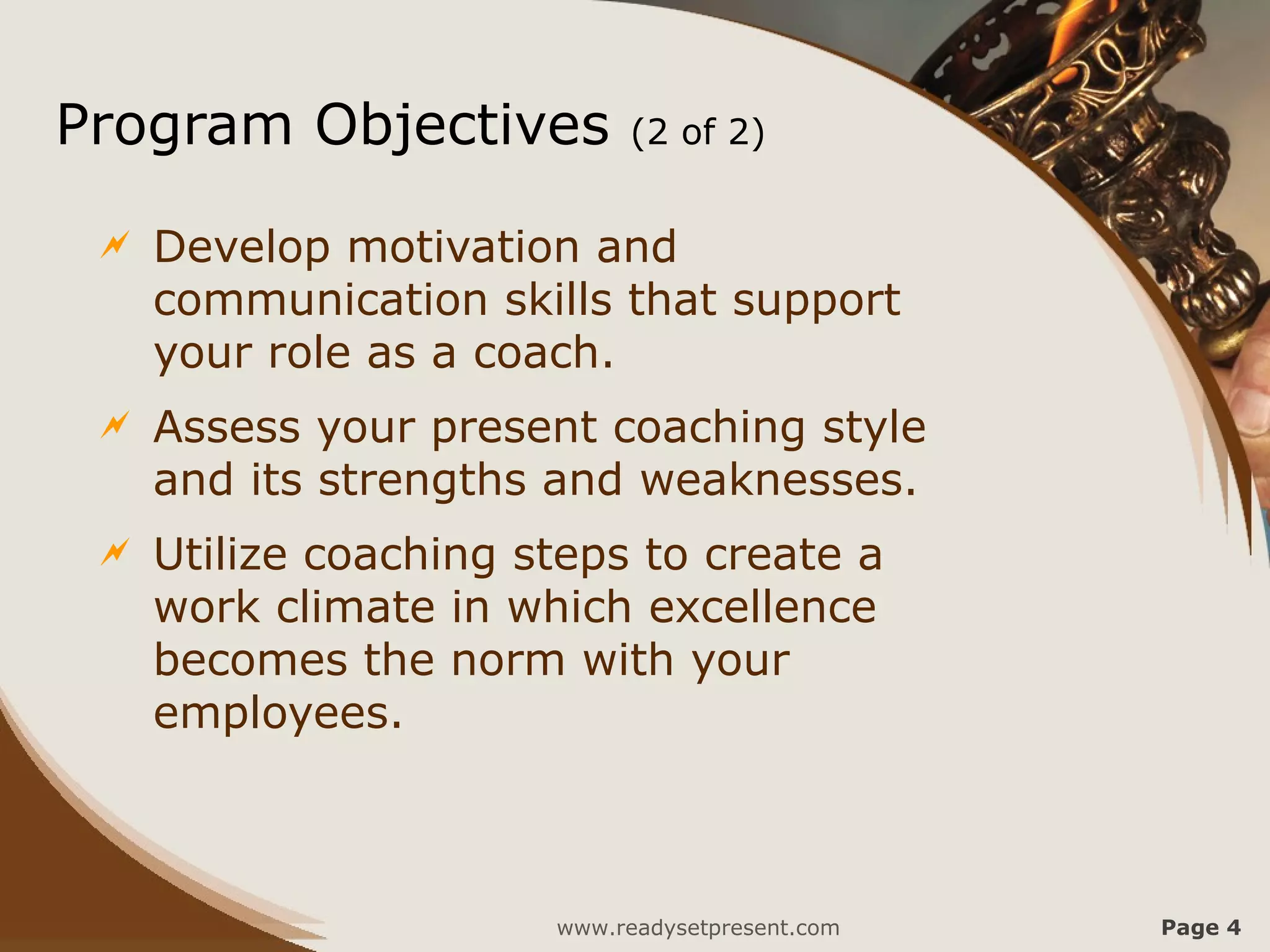 Coaching PowerPoint PPT Content Modern Sample | PPT