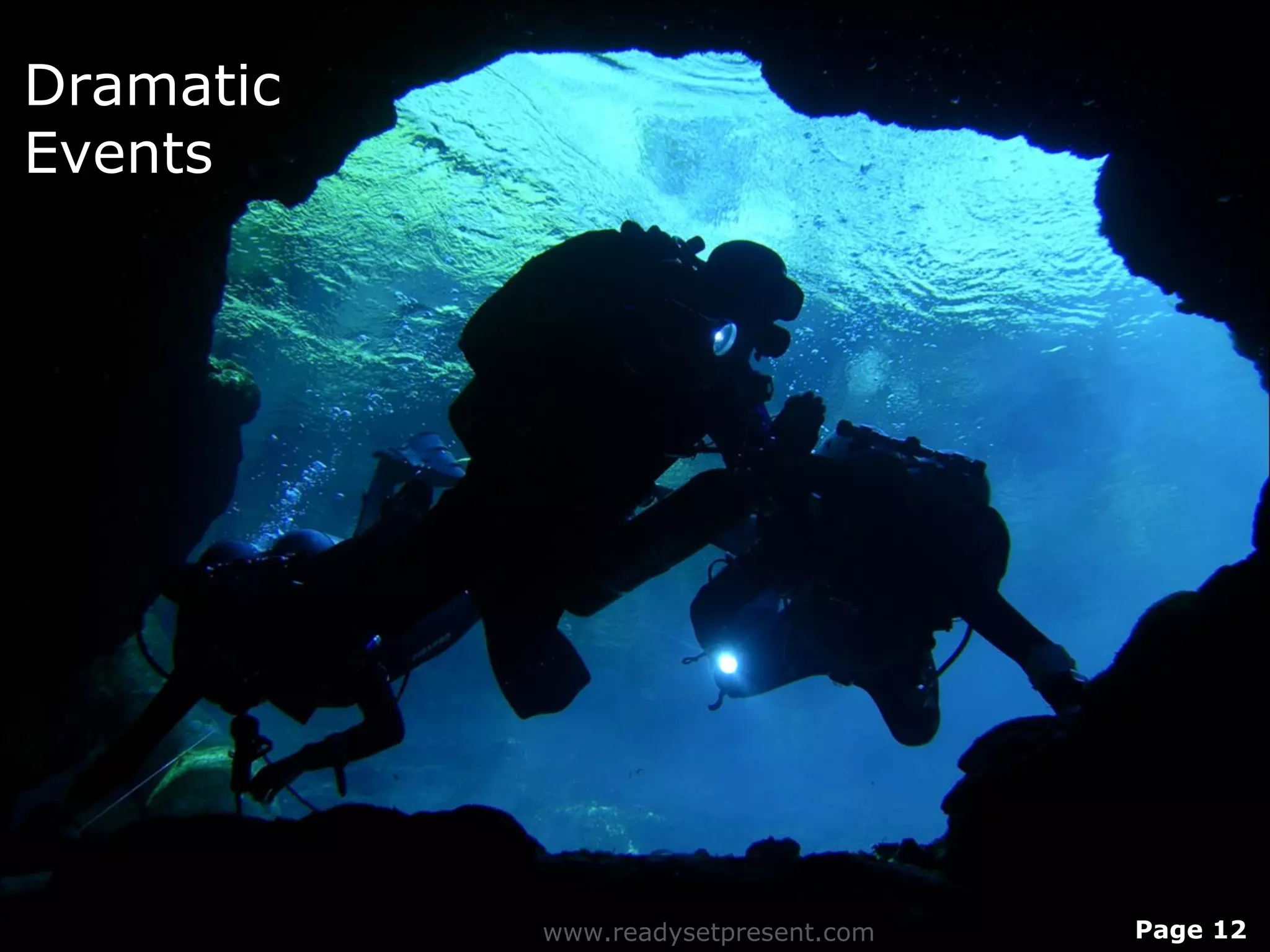 Dramatic
Events




           www.readysetpresent.com   Page 12
 