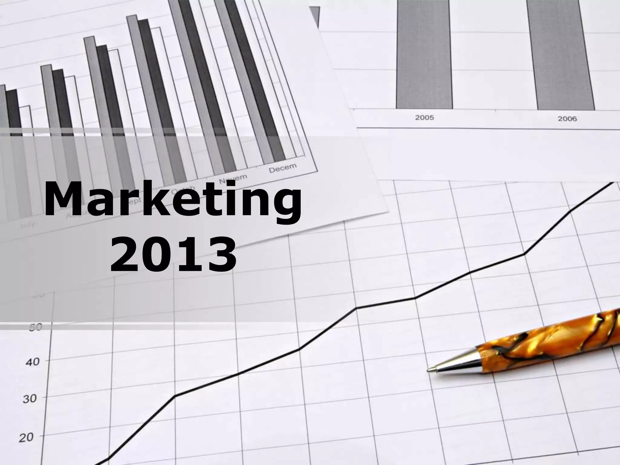 Marketing
  2013
 