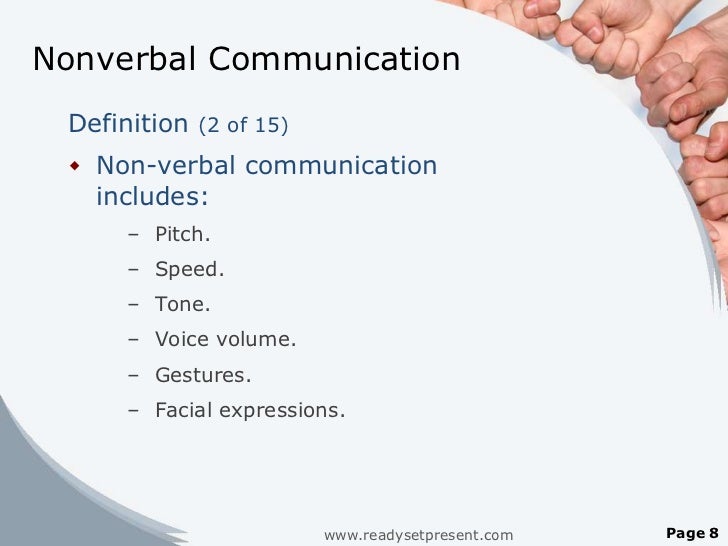 definition of non verbal communication essay What is non-verbal communication definition (cbc): why is non-verbal communication important basically, it is one of the key aspects of communication. definition of non verbal communication essay What is non-verbal communication definition (cbc): why is non-verbal communication important basically, it is one of the key aspects of communication.