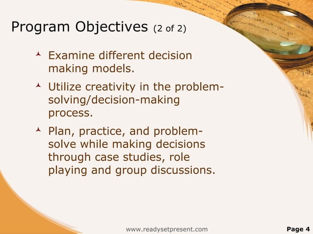 Problem Solving PowerPoint PPT Content Modern Sample | PPT
