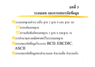 1
3
ก F
F ( F 2 8 16)
ִก
ִ F 2 8 16
ก F
ก F BCD, EBCDIC,
ASCII
ก F
 