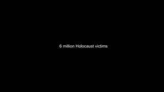 6 million Holocaust victims
 
