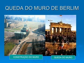 QUEDA DO MURO DE BERLIM CONSTRUÇÃO DO MURO QUEDA DO MURO 