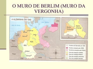 O MURO DE BERLIM (MURO DA VERGONHA) 