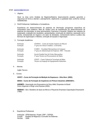 Carta de Apresentação