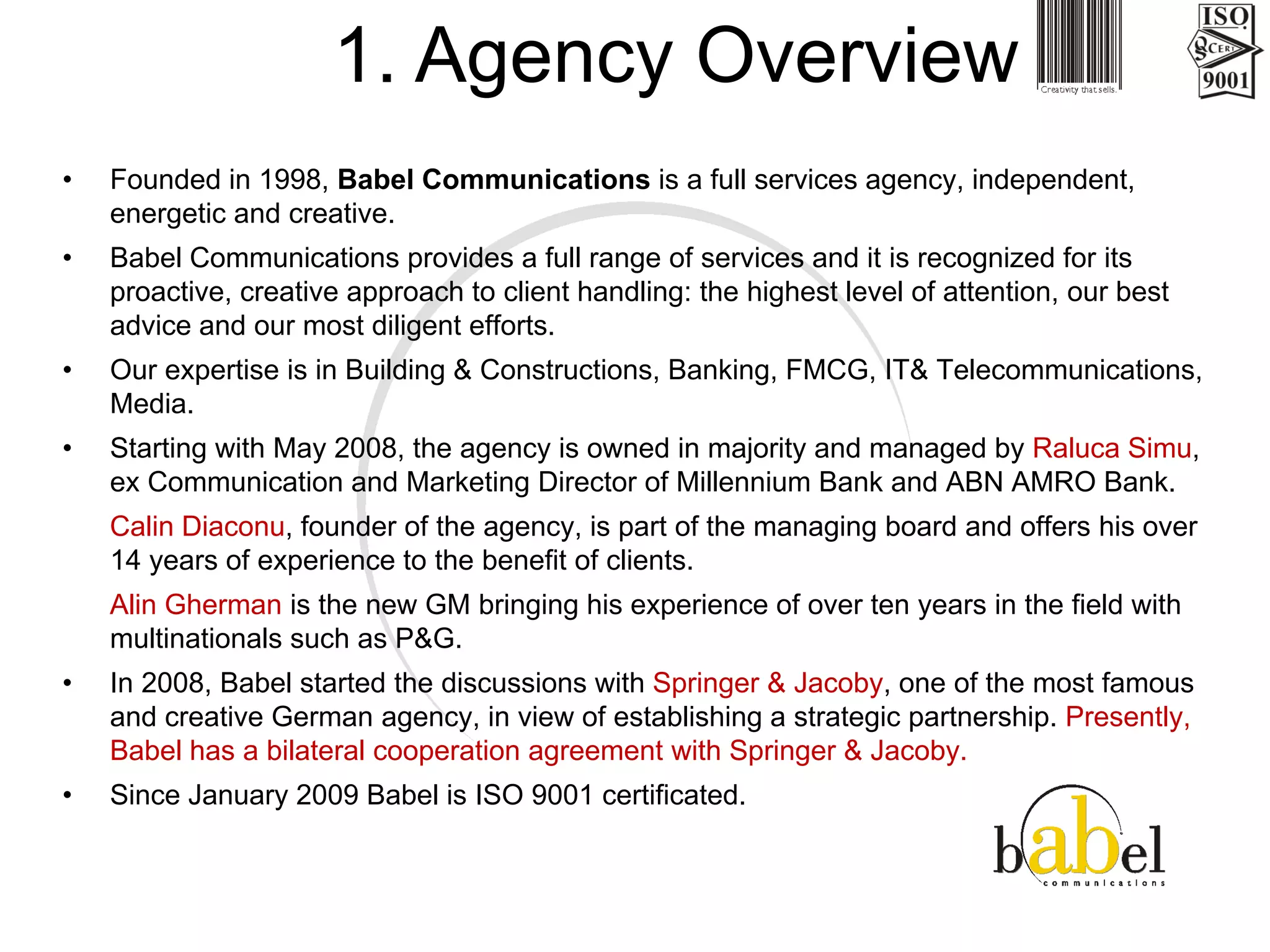 Babel Communication Presentation