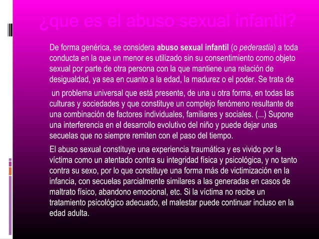 Abuso Sexual Infantil Ppt Descarga Gratuita 5248