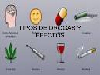 TIPOS DE DROGAS Y EFECTOS 