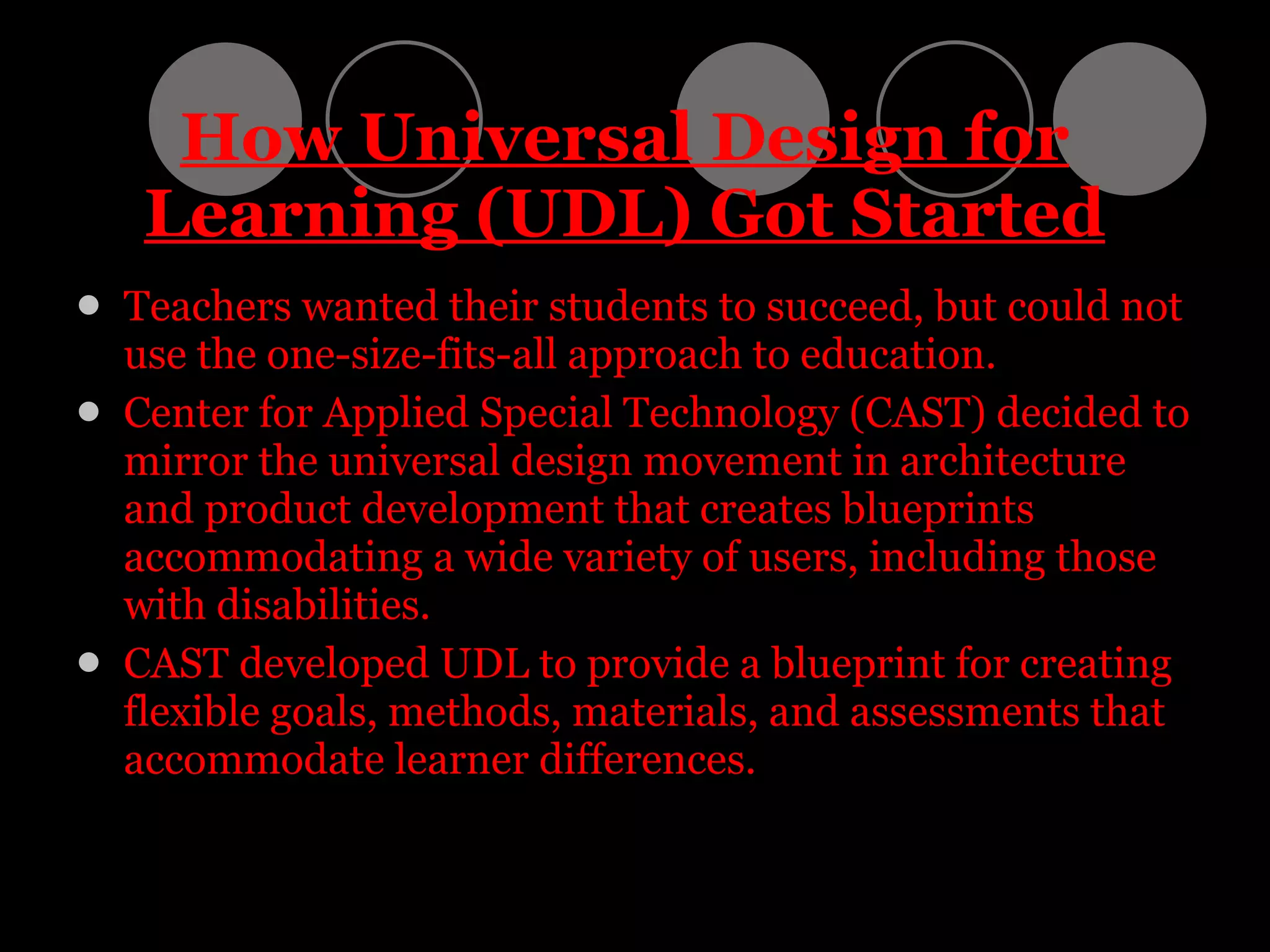 Universal Design for Learning | PPT
