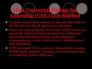 Universal Design for Learning | PPT