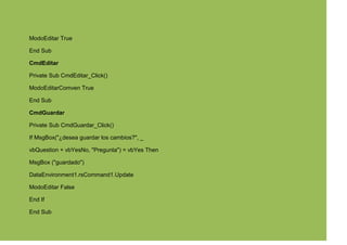 pasos para conectar visual con access