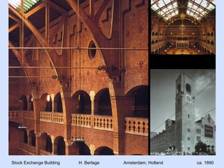 Stock Exchange Building H. Berlage Amsterdam, Holland   ca. 1890 