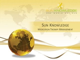 SUN KNOWLEDGE
MEDICATION THERAPY MANAGEMENT
 