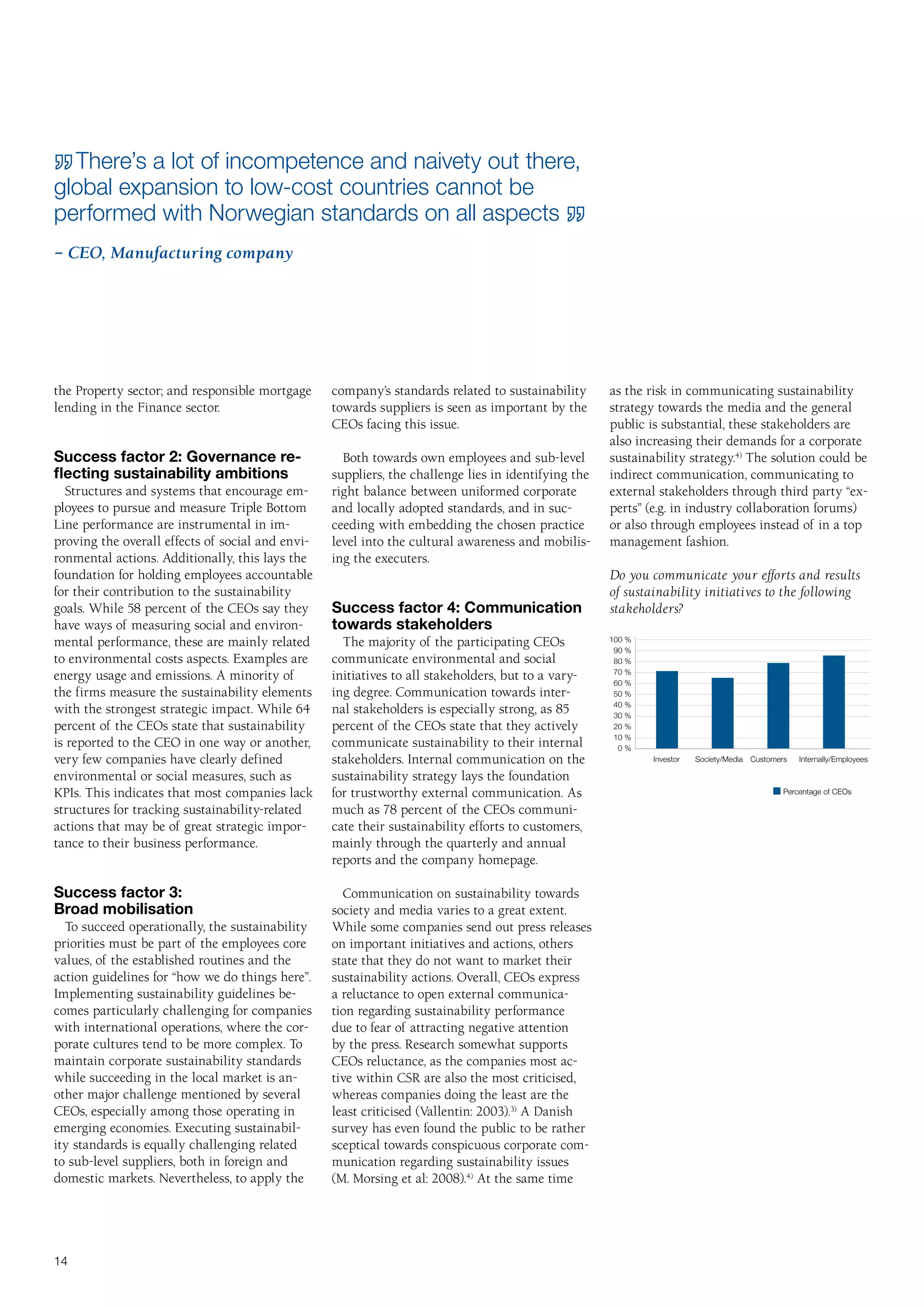 Report - Mastering The Triple Bottom Line