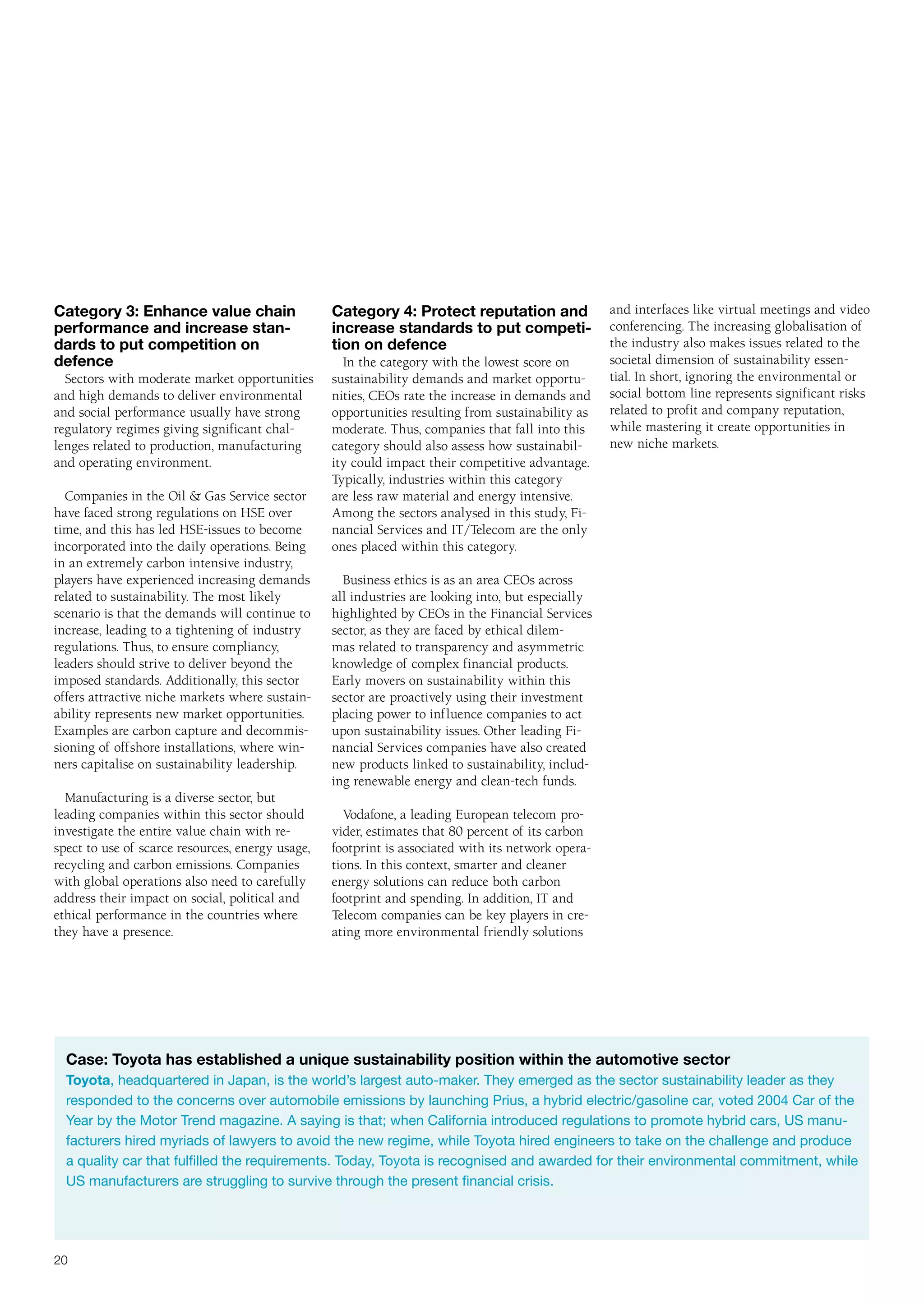 Report - Mastering The Triple Bottom Line