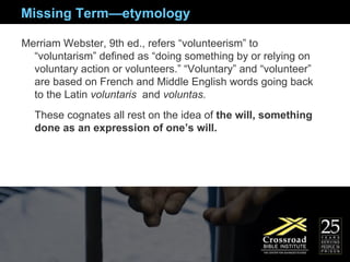 Biblical Perspective On Volunteering | PPT
