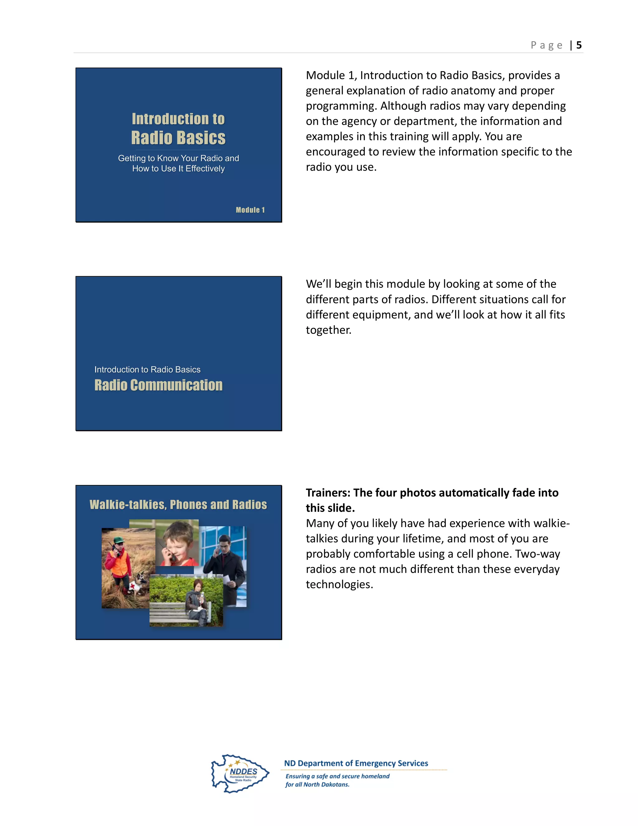 Basic Radio 101 Trainers Guide | PDF