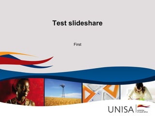 Test slideshare First 