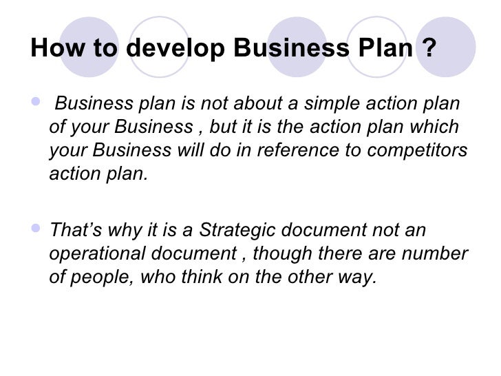 Help developing a business plan