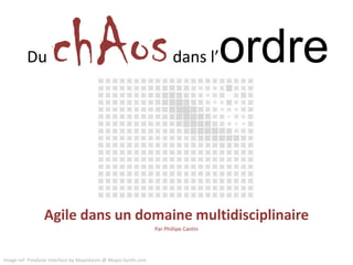 DuchAosdans l’ordre Agile dans un domaine multidisciplinaire Par Phillipe Cantin Image ref: Pondular interface by Mopiskevin @ Mopis-Synth.com  