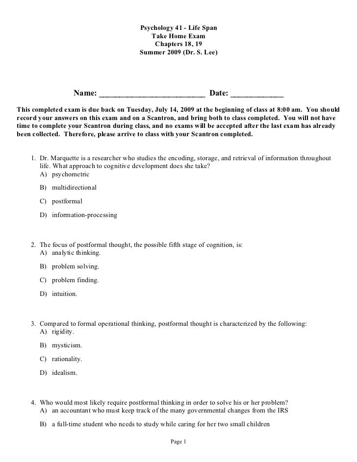 post formal operational thought