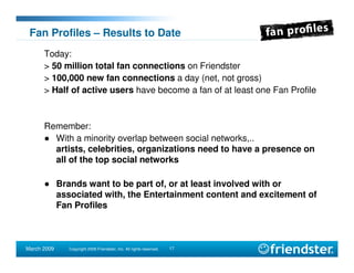 SNWF Friendster presentation
