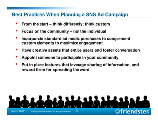 SNWF Friendster presentation