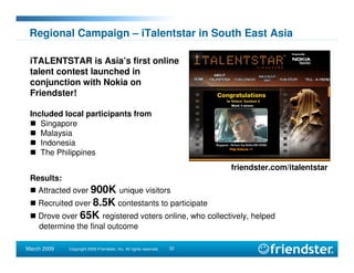 SNWF Friendster presentation