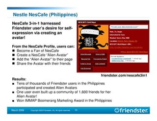 SNWF Friendster presentation