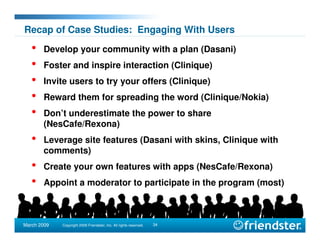 SNWF Friendster presentation