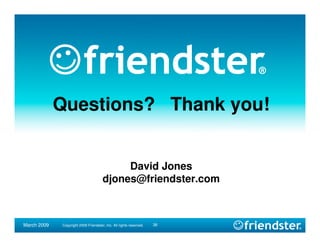 SNWF Friendster presentation