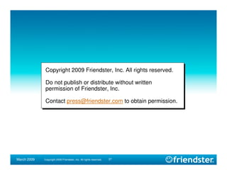 SNWF Friendster presentation