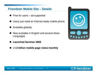 SNWF Friendster presentation