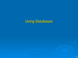 Using Databases 