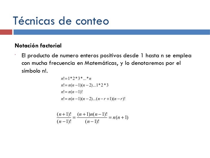 Tecnicas de conteo