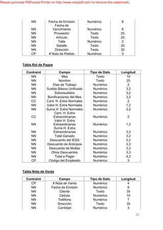 PROYECTO DE BASE DE DATOS