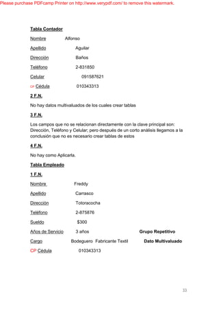 PROYECTO DE BASE DE DATOS