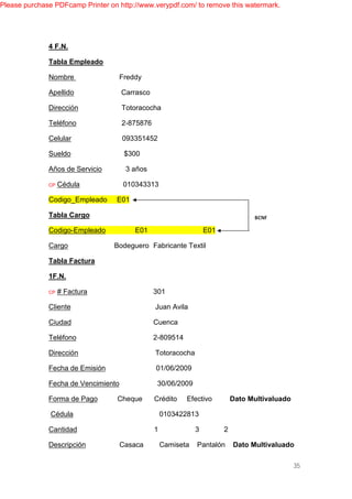 PROYECTO DE BASE DE DATOS