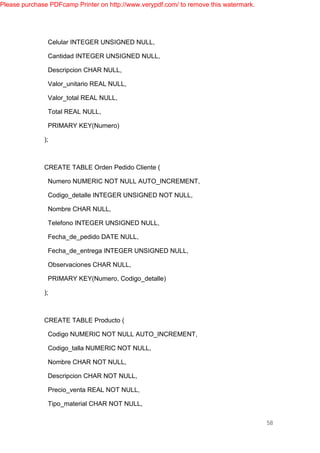 PROYECTO DE BASE DE DATOS