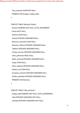 PROYECTO DE BASE DE DATOS