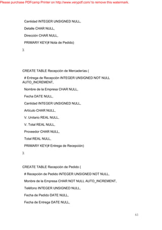 PROYECTO DE BASE DE DATOS