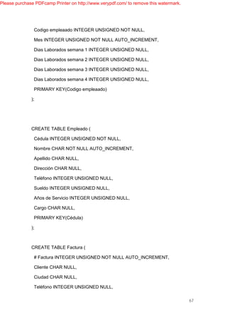 PROYECTO DE BASE DE DATOS