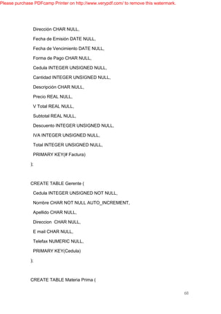 PROYECTO DE BASE DE DATOS