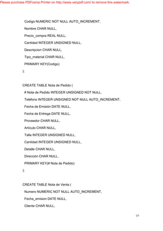 PROYECTO DE BASE DE DATOS