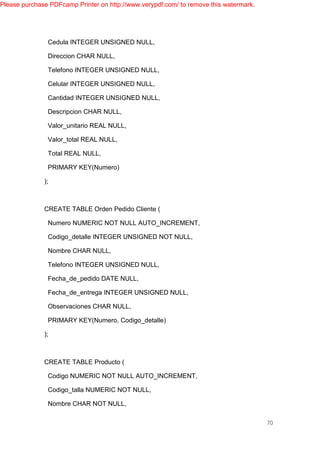 PROYECTO DE BASE DE DATOS