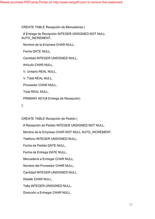 PROYECTO DE BASE DE DATOS