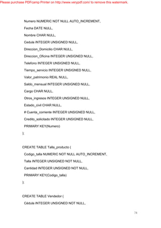 PROYECTO DE BASE DE DATOS