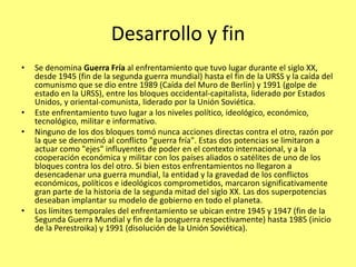 capitalismo, socialismo y la guerra fria
