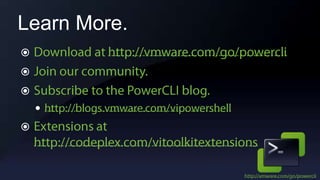 June 2009 PowerCLI Webinar